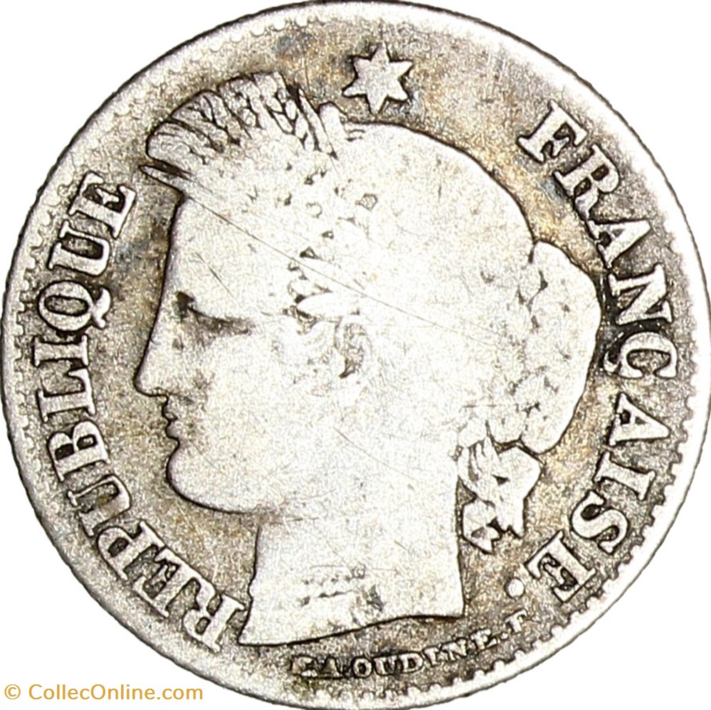 monnaies monde france 20 centimes ceres iie republique 1850 oreille haute paris