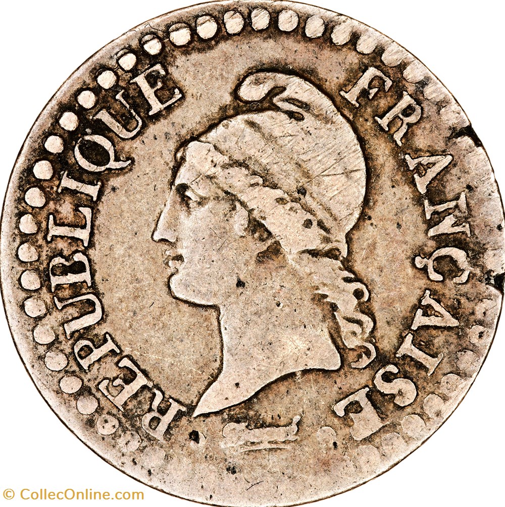 Un centime Dupré, le Directoire, an 6, 6 normal, 53 / 50 perles, Paris monnaies monde france un centime dupre le directoire an 6 6 normal 53 50 perles paris