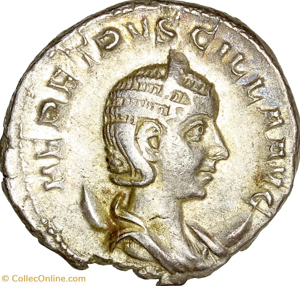 monnaies antiques romaines imperiales republicaines antoninien herennia etruscilla junon 249 251 rome