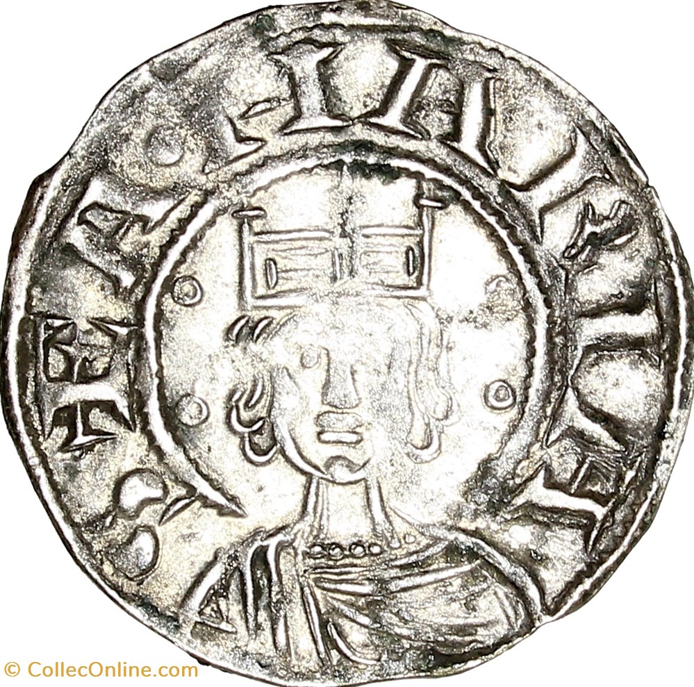 Denier anonyme, Evêché de Clermont, c. 1100-1150, Clermont monnaies europe medievale france feodales denier anonyme eveche de clermont c 1100 1150 clermont