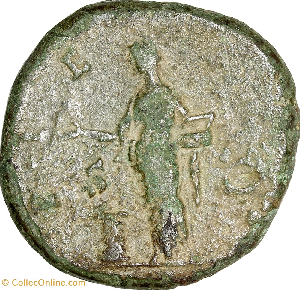 Sesterce de Lucille, Pietas, 164-169, Rome monnaies antiques romaines imperiales republicaines sesterce de lucille pietas 164 169 rome