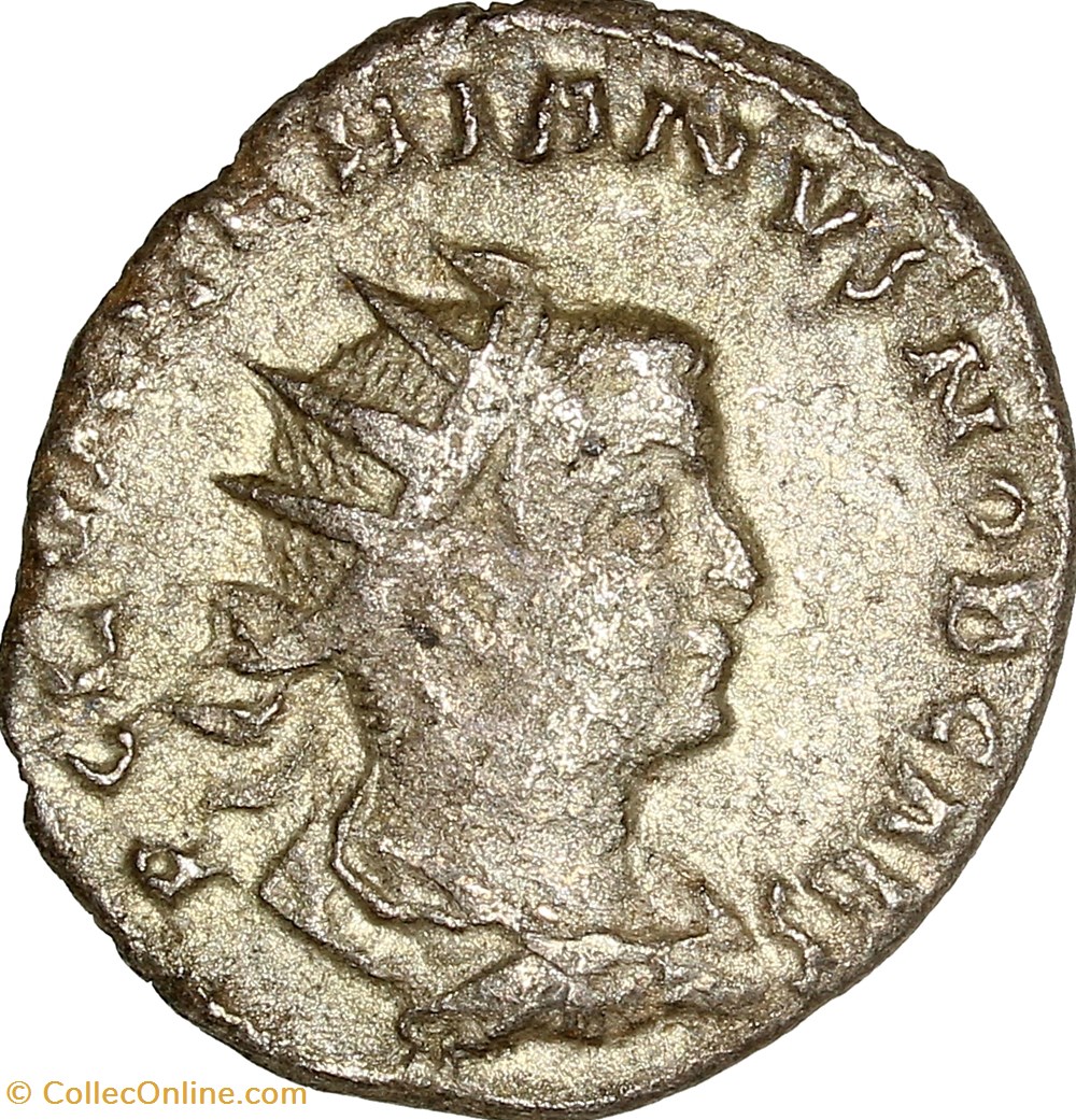 Antoninien de Valérien II césar, Jupiter, printemps 256 - début 258, Rome monnaies antiques romaines imperiales et republicaines antoninien de valerien ii cesar jupiter printemps 256 debut 258 rome