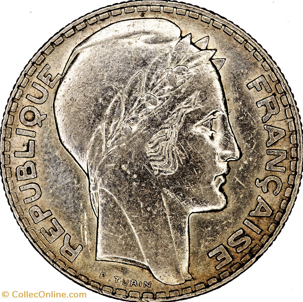 10 francs Turin, IIIe République, 1938 monnaies monde france 10 francs turin iiie republique 1938