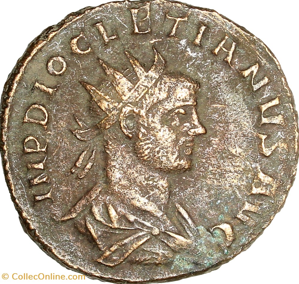 Aurelianus de Dioclétien, Jupiter, 286-287, Rome monnaies antiques romaines imperiales republicaines aurelianus de diocletien jupiter 286 287 rome