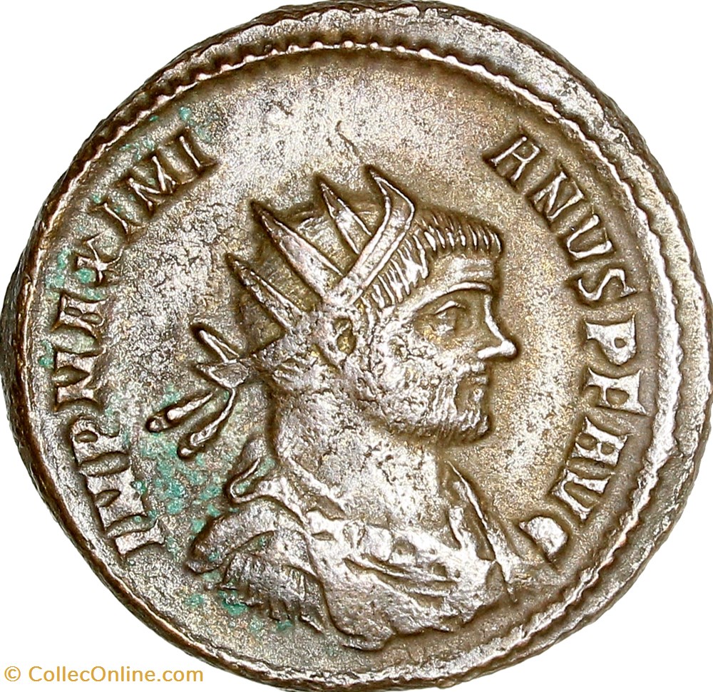 Aurelianus de Maximien Hercule, Jupiter, 286-287, Rome monnaies antiques romaines imperiales et republicaines aurelianus de maximien hercule jupiter 286 287 rome
