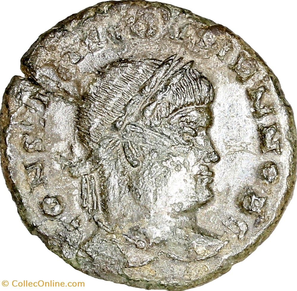 Centenionalis de Constantin II césar, Vot X, 322-325, Ticinum monnaies antiques romaines imperiales et republicaines centenionalis de constantin ii cesar vot x 322 325 ticinum