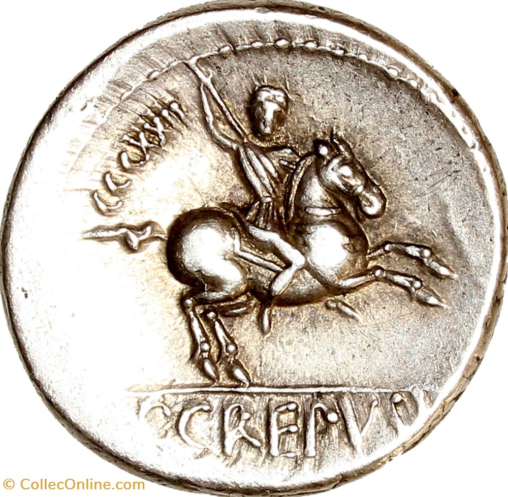 Denier, gens Crepusia, 82 av. J.-C., Rome monnaies antiques romaines imperiales et republicaines denier gens crepusia 82 av j c rome