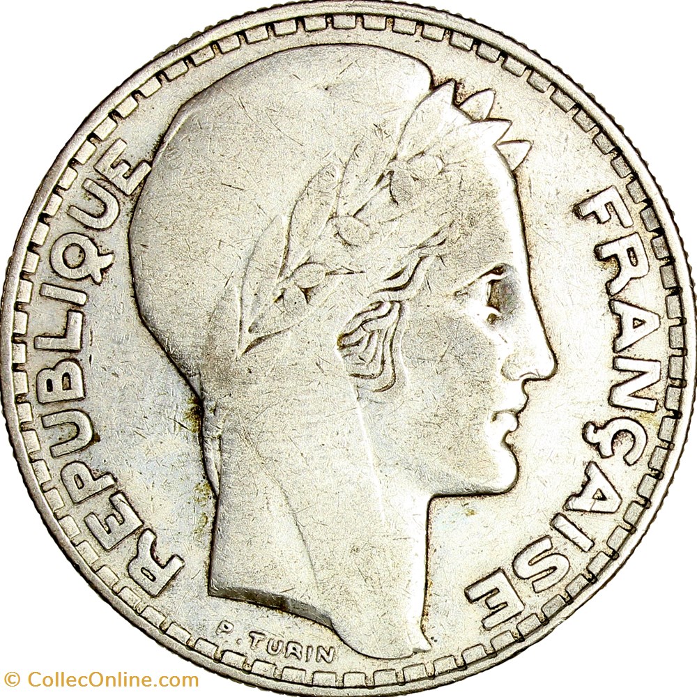 20 francs Turin, IIIe République, 1929 monnaies monde france 20 francs turin iiie republique 1929