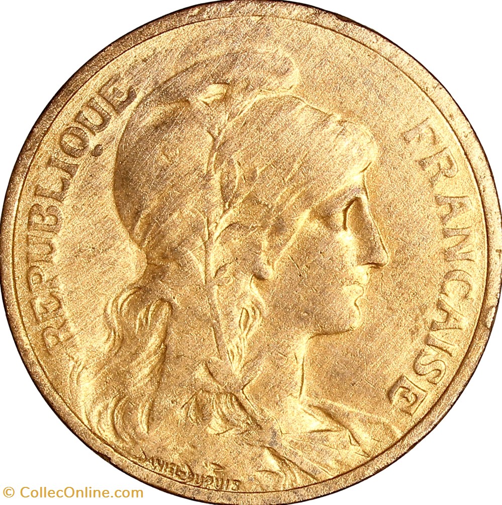 5 centimes Daniel-Dupuis, IIIe République, 1914 monnaies monde france 5 centimes daniel dupuis iiie republique 1914