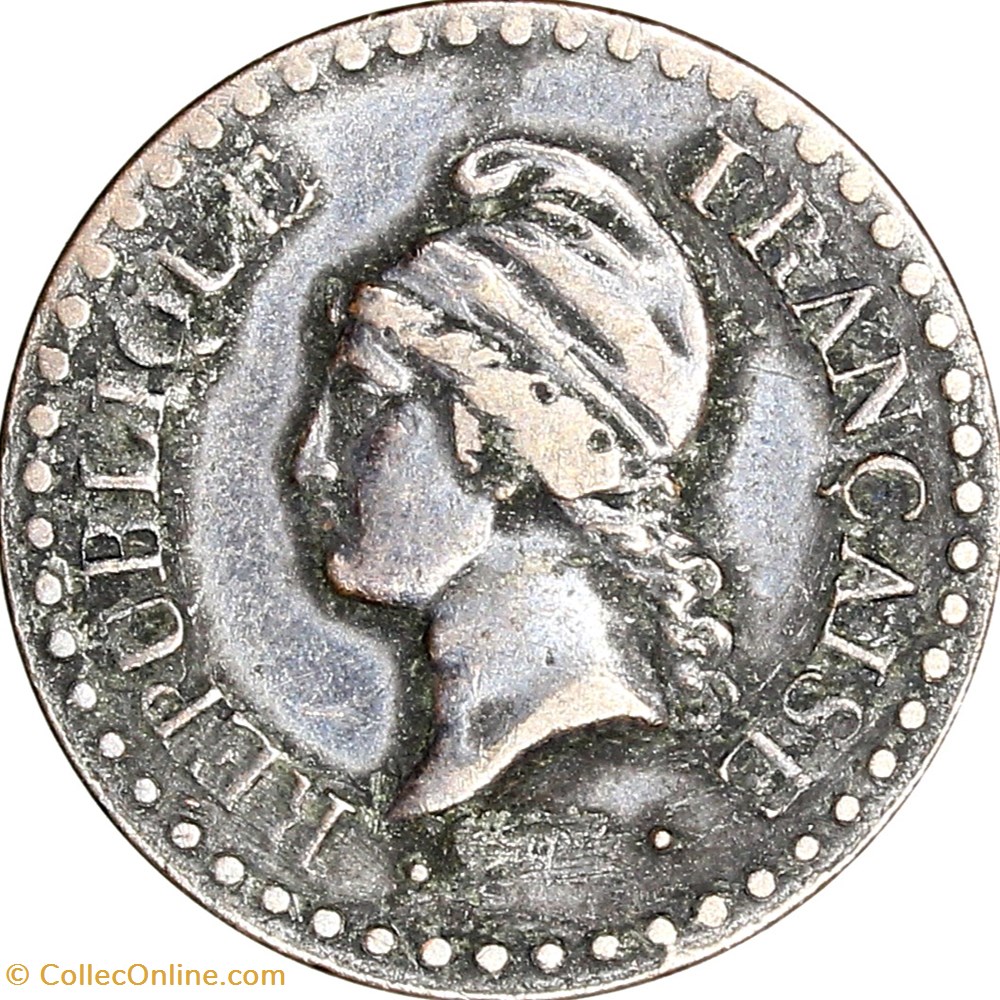 monnaies monde france un centime dupre iie republique 1850 accent sur le e paris