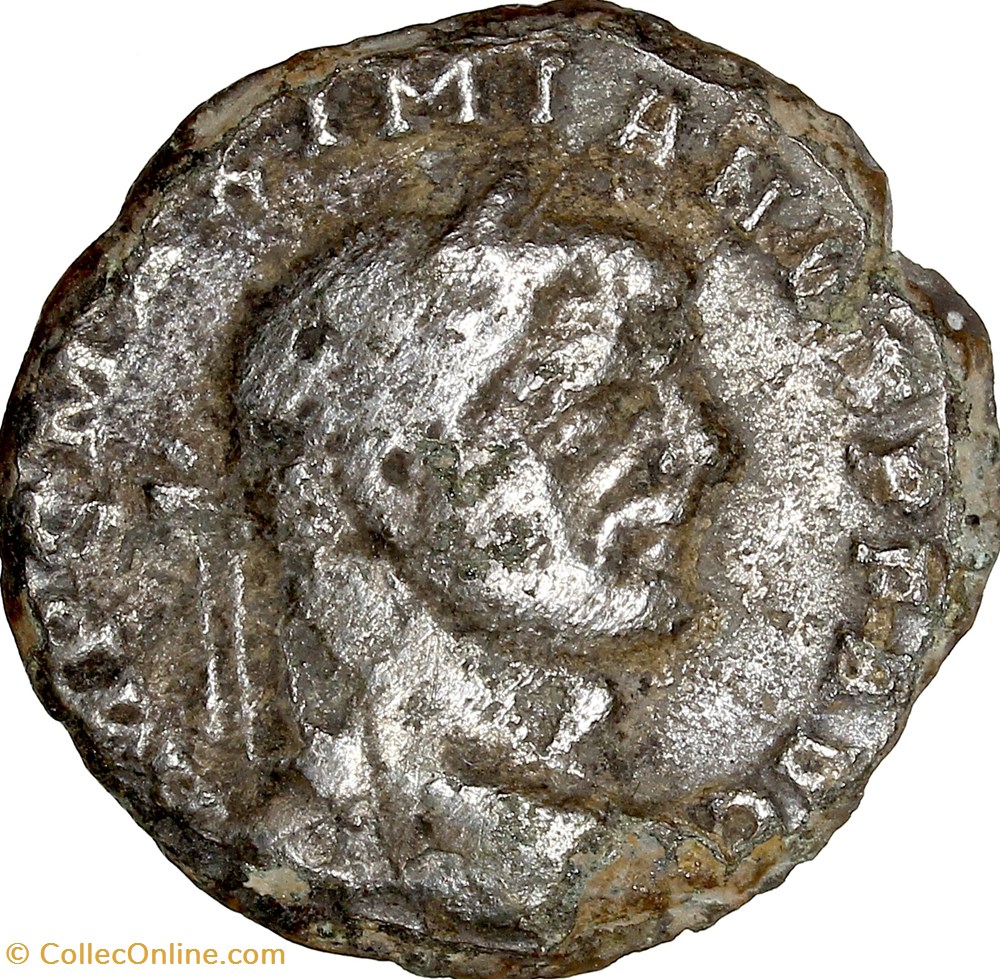 monnaies antiques romaines imperiales et republicaines follis de maximien hercule genius 296 297 ticinum