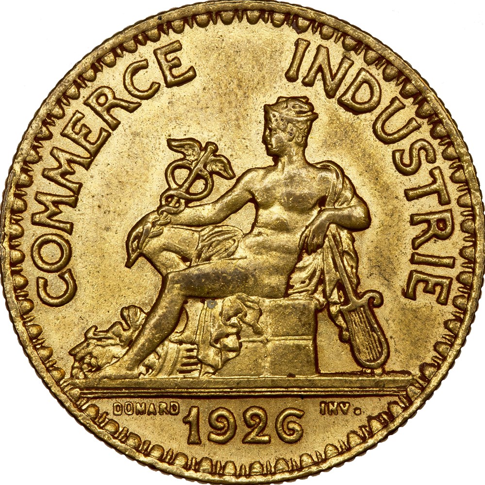 monnaies monde france 2 francs chambres de commerce iiie republique 1926