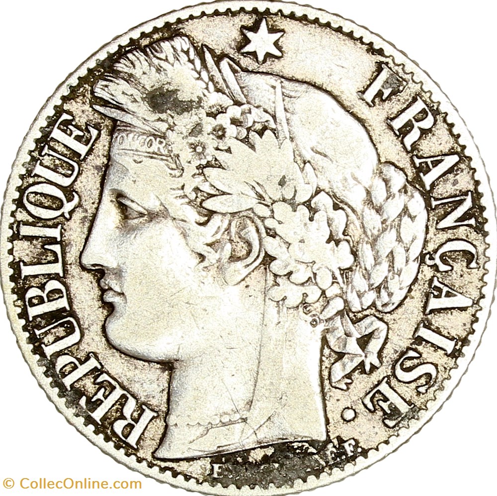 1 franc Cérès, IIIe République, 1894, Paris monnaies monde france 1 franc ceres iiie republique 1894 paris