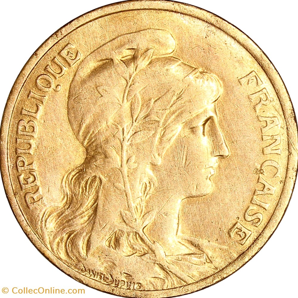 monnaies monde france 5 centimes daniel dupuis iiie republique 1916