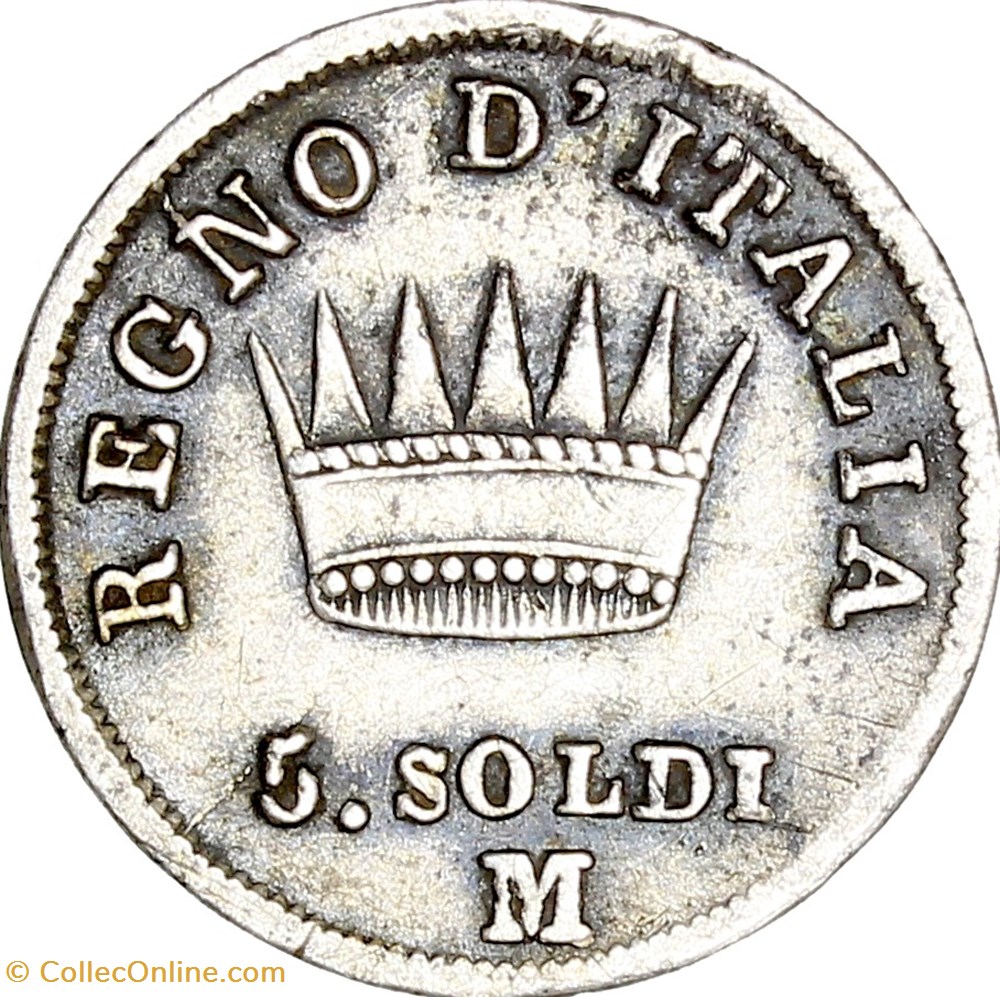 monnaies monde france 5 soldi italie napoleon ier 1811 milan