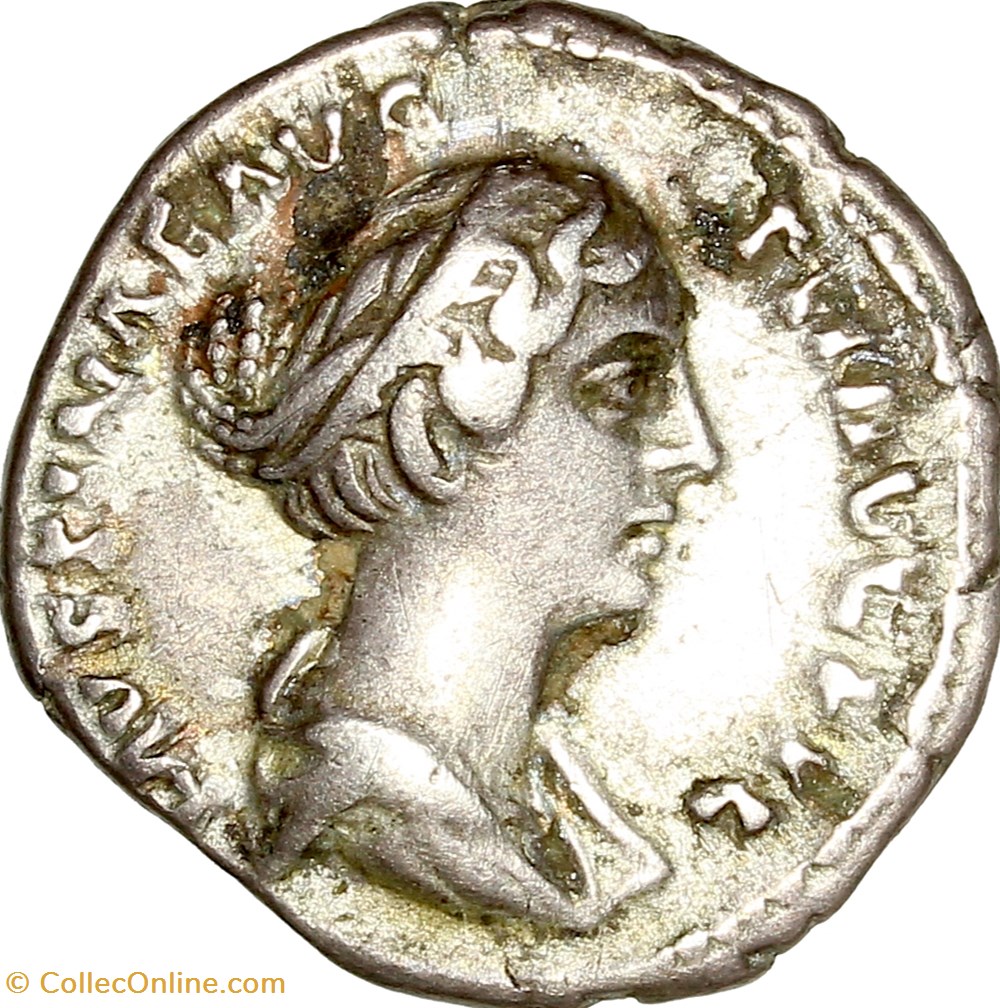 monnaies antiques romaines imperiales et republicaines denier de faustine jeune venus 145 161 rome