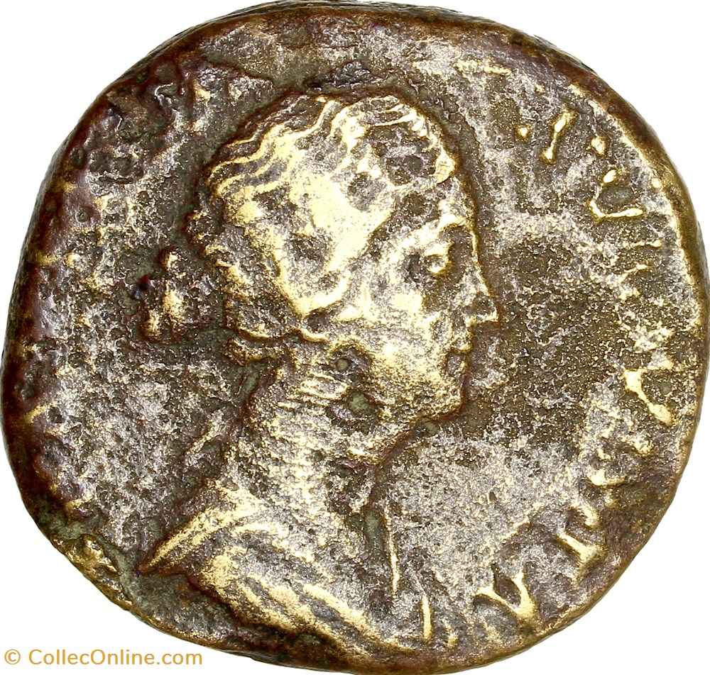 monnaies antiques romaines imperiales et republicaines sesterce de faustine jeune hilaritas 161 175 rome