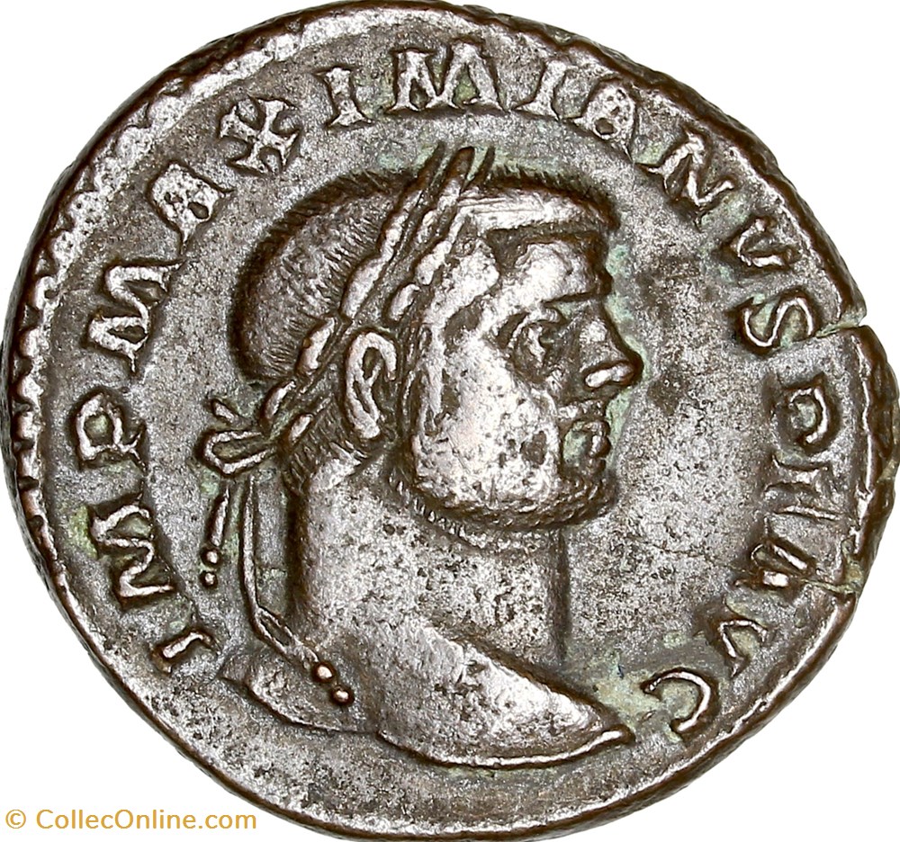 monnaies antiques romaines imperiales et republicaines follis de maximien hercule genius 296 297 treves