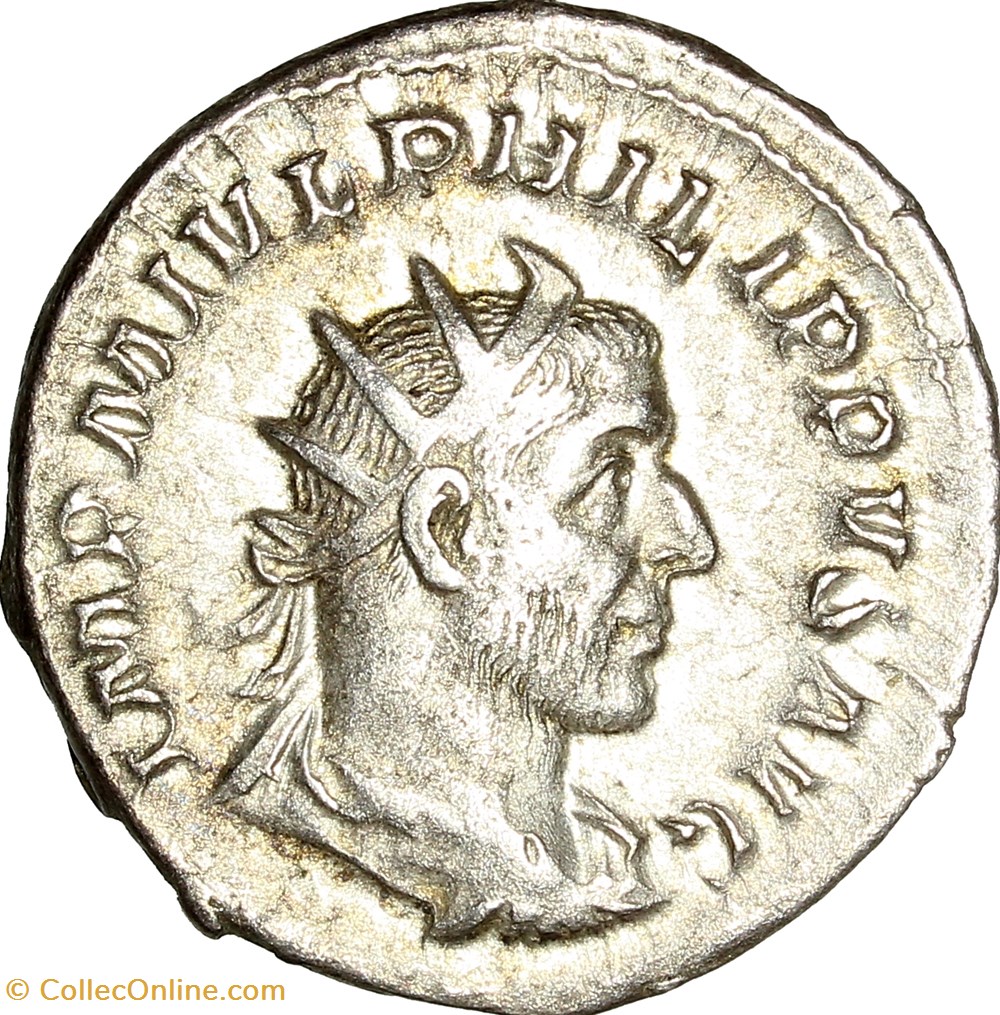 monnaies antiques romaines imperiales et republicaines antoninien de philippe ier arabe roma 245 247 rome