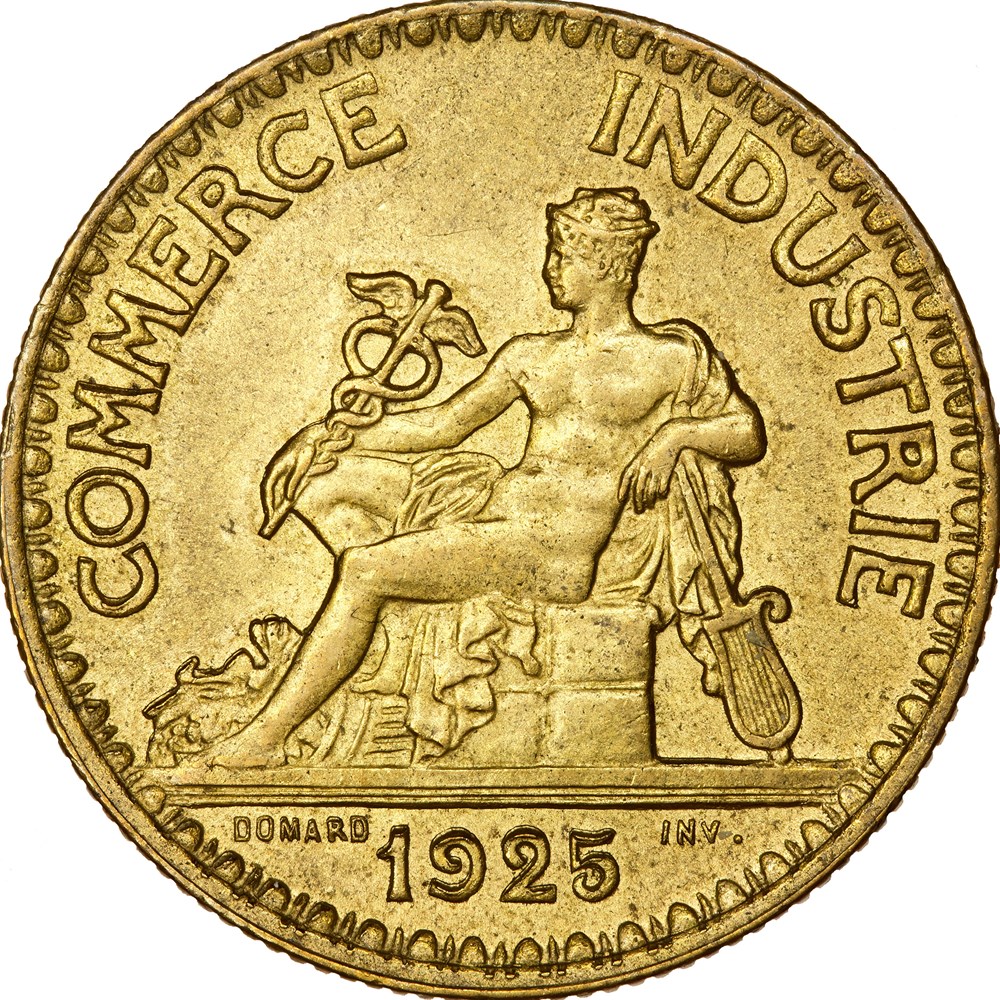 2 francs Chambres de Commerce, IIIe République, 1925 monnaies monde france 2 francs chambres de commerce iiie republique 1925