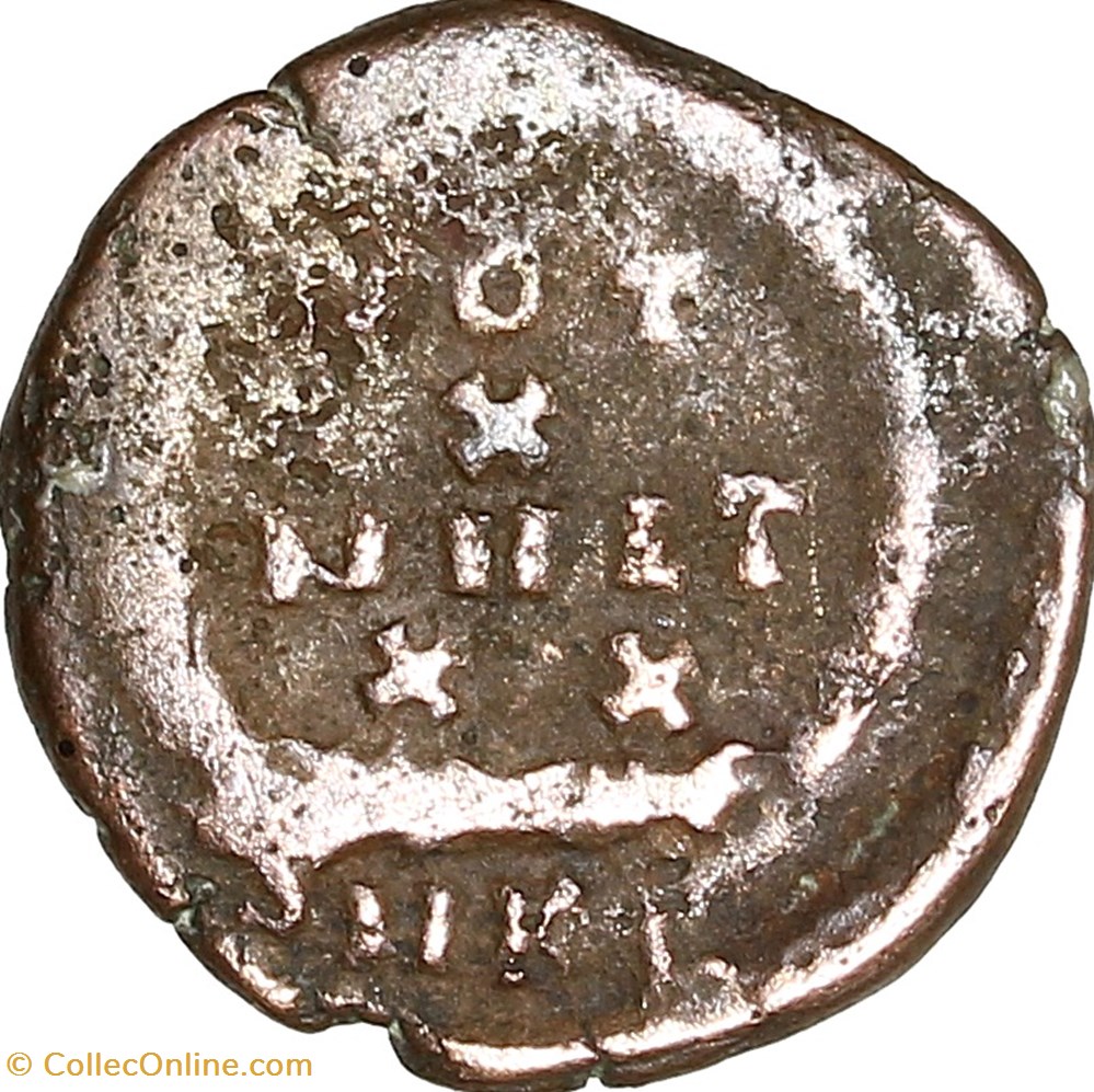 Nummus de Théodose Ier, Vot X, 379-383, Cyzique monnaies antiques a romaines imperiales et republicaines nummus de theodose ier vot x 379 383 cyzique
