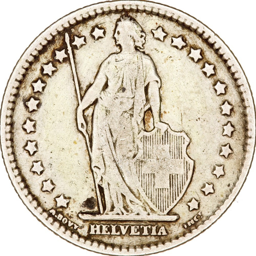 1 franc Helvetia Suisse, 1899, Berne monnaies monde 1 franc helvetia suisse 1899 berne