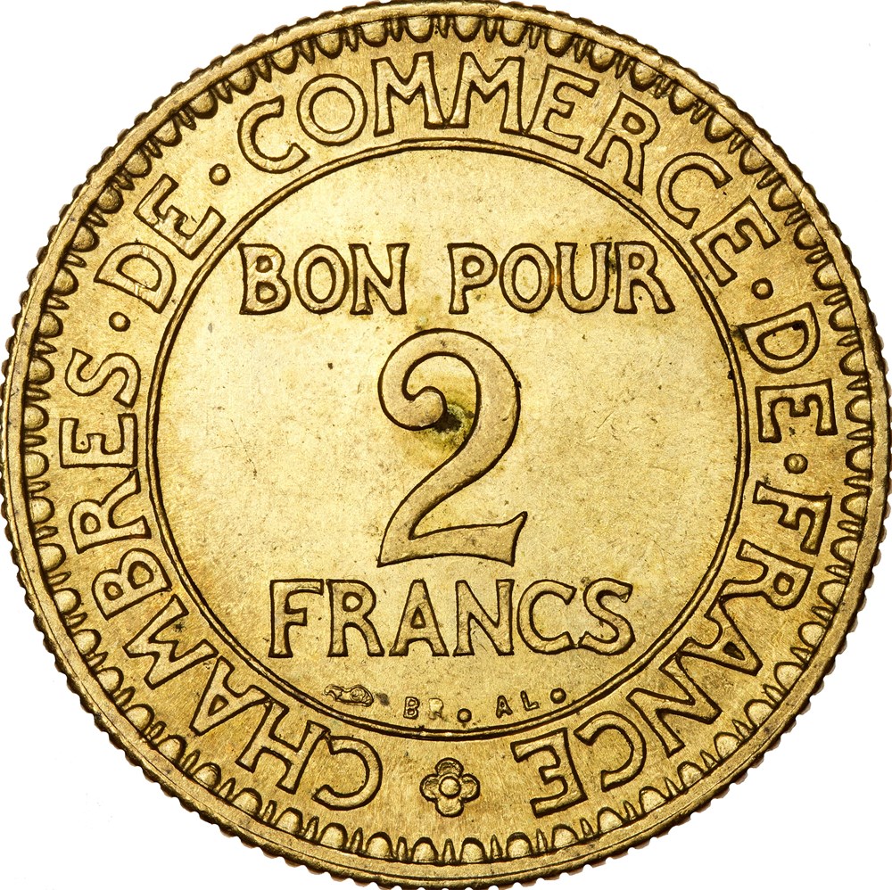 2 francs Chambres de Commerce, IIIe République, 1922 monnaies monde france 2 francs chambres de commerce iiie republique 1922