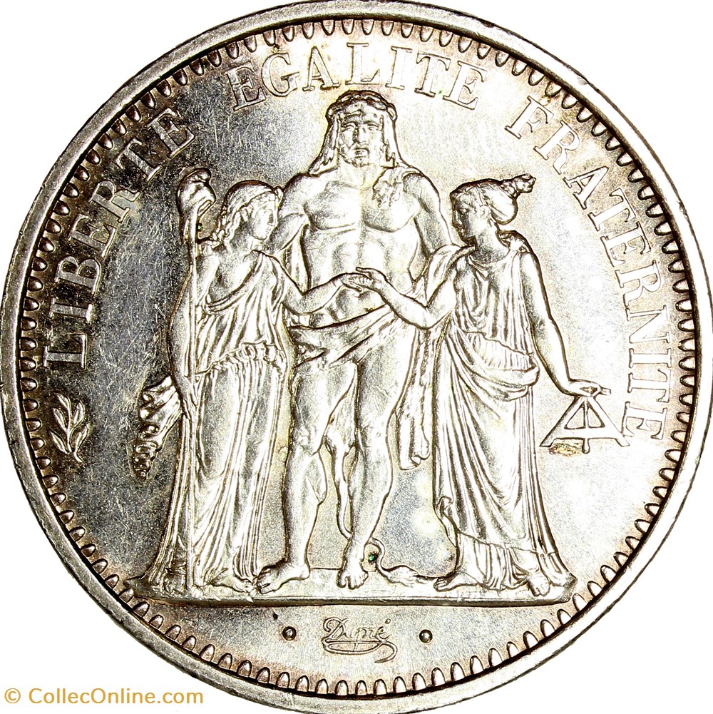 10 francs Hercule, Ve République, 1966 monnaies monde france 10 francs hercule ve republique 1966