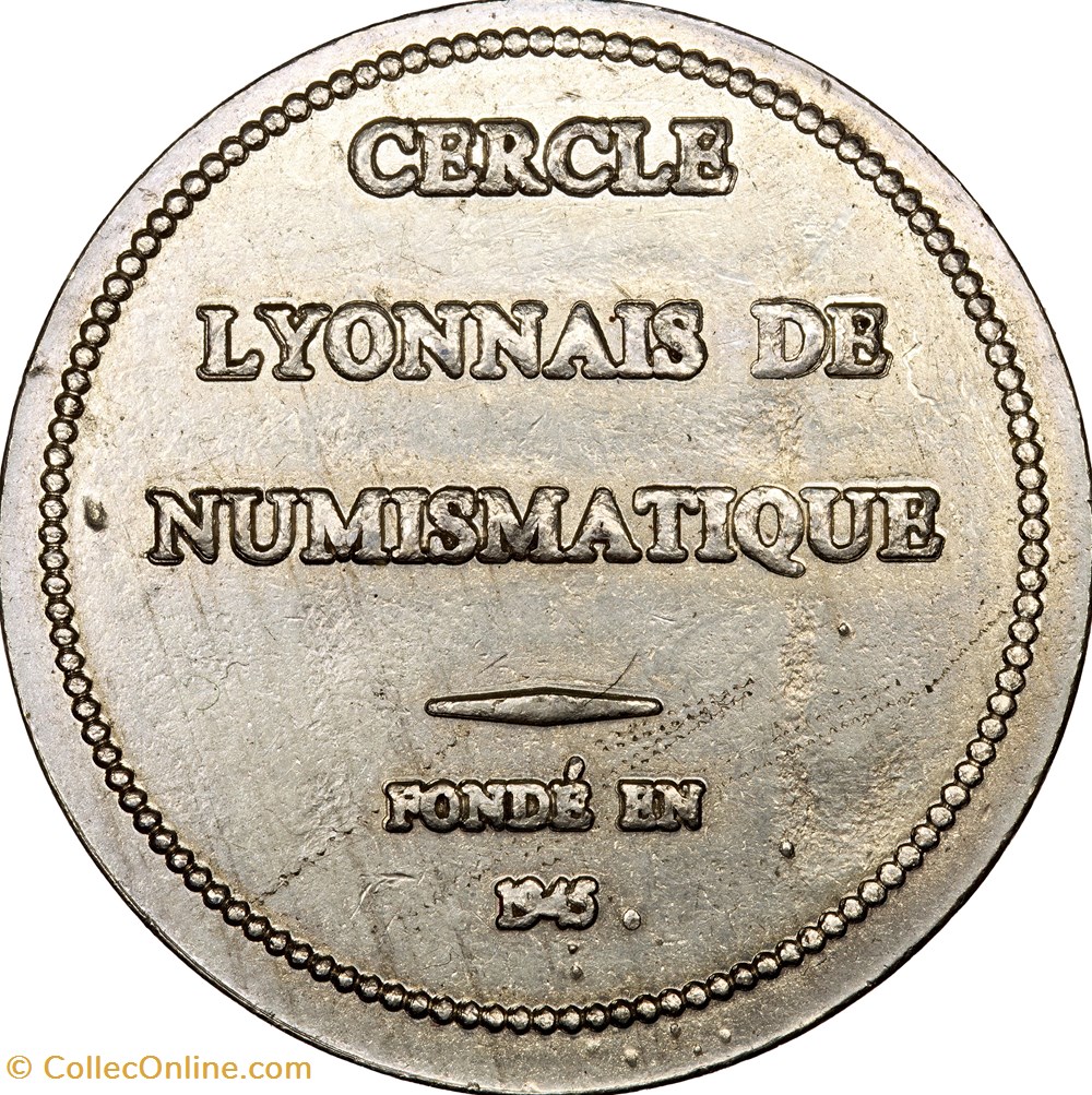 monnaies paranumismatique jetons poids jeton de demonstration cercle lyonnais de numismatique 1993