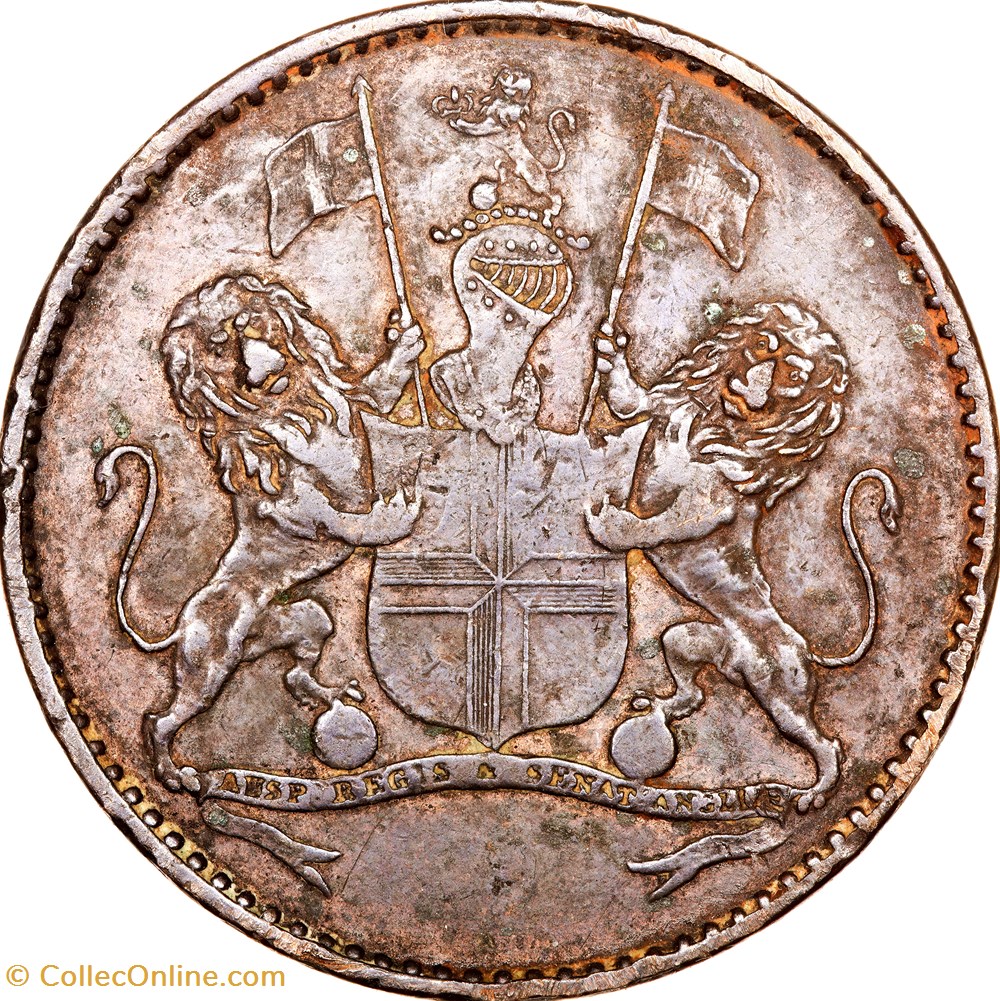 1/2 penny, Sainte-Hélène, 1821, Soho monnaies monde 1 2 penny sainte helene 1821 soho