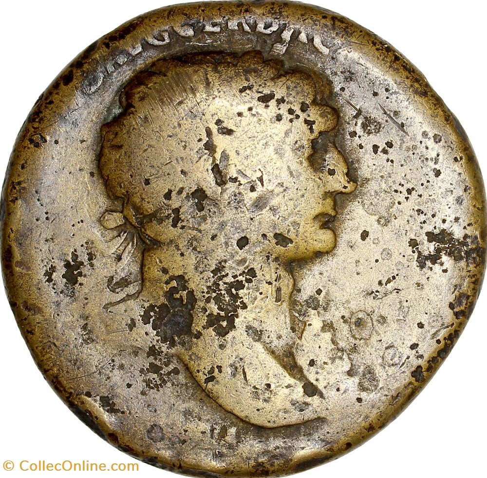 monnaies antiques romaines imperiales et republicaines sesterce de trajan 112 117 rome