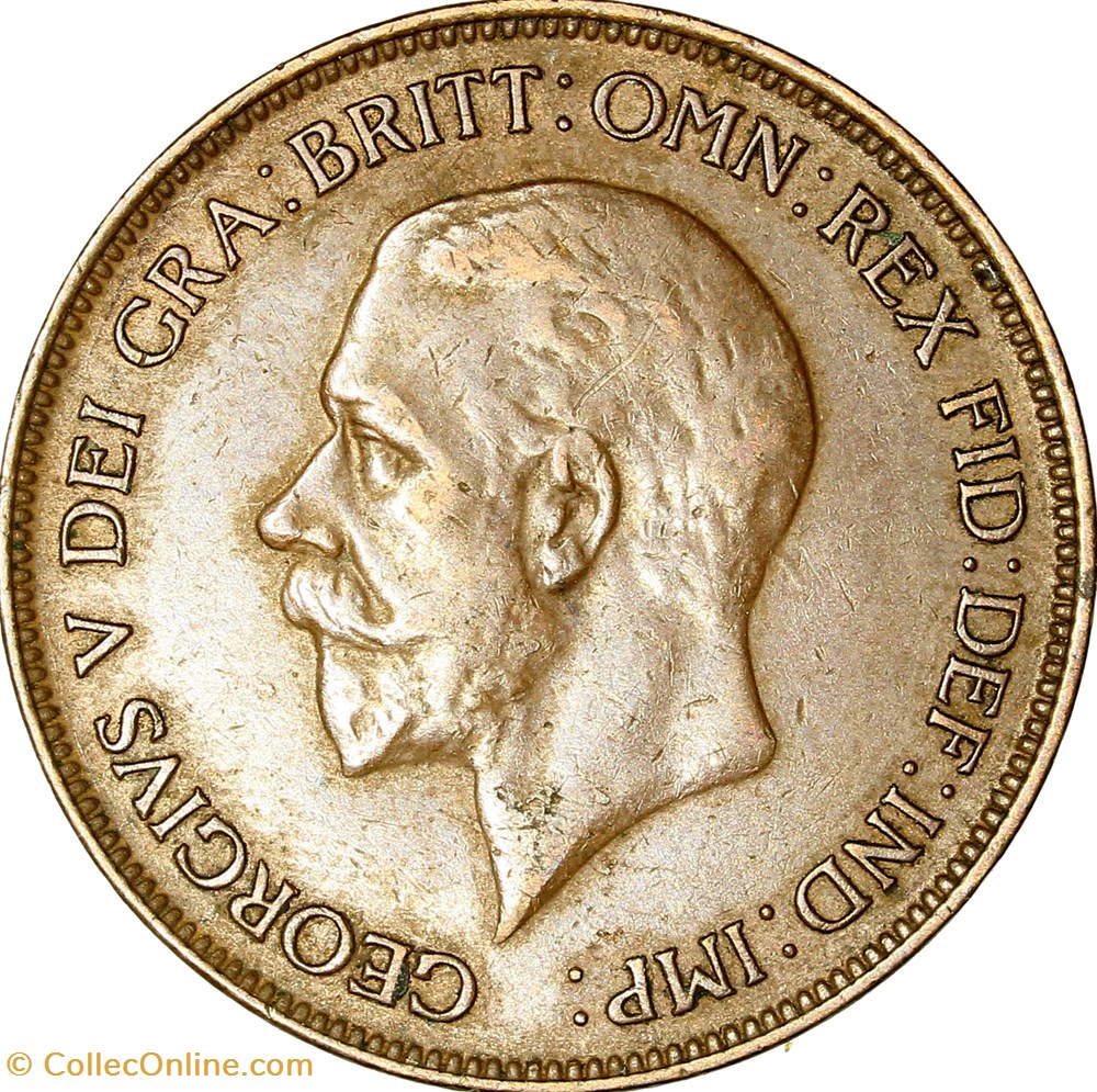 1 penny, Georges V du Royaume-Uni, 1928 monnaies monde 1 penny georges v du royaume uni 1928