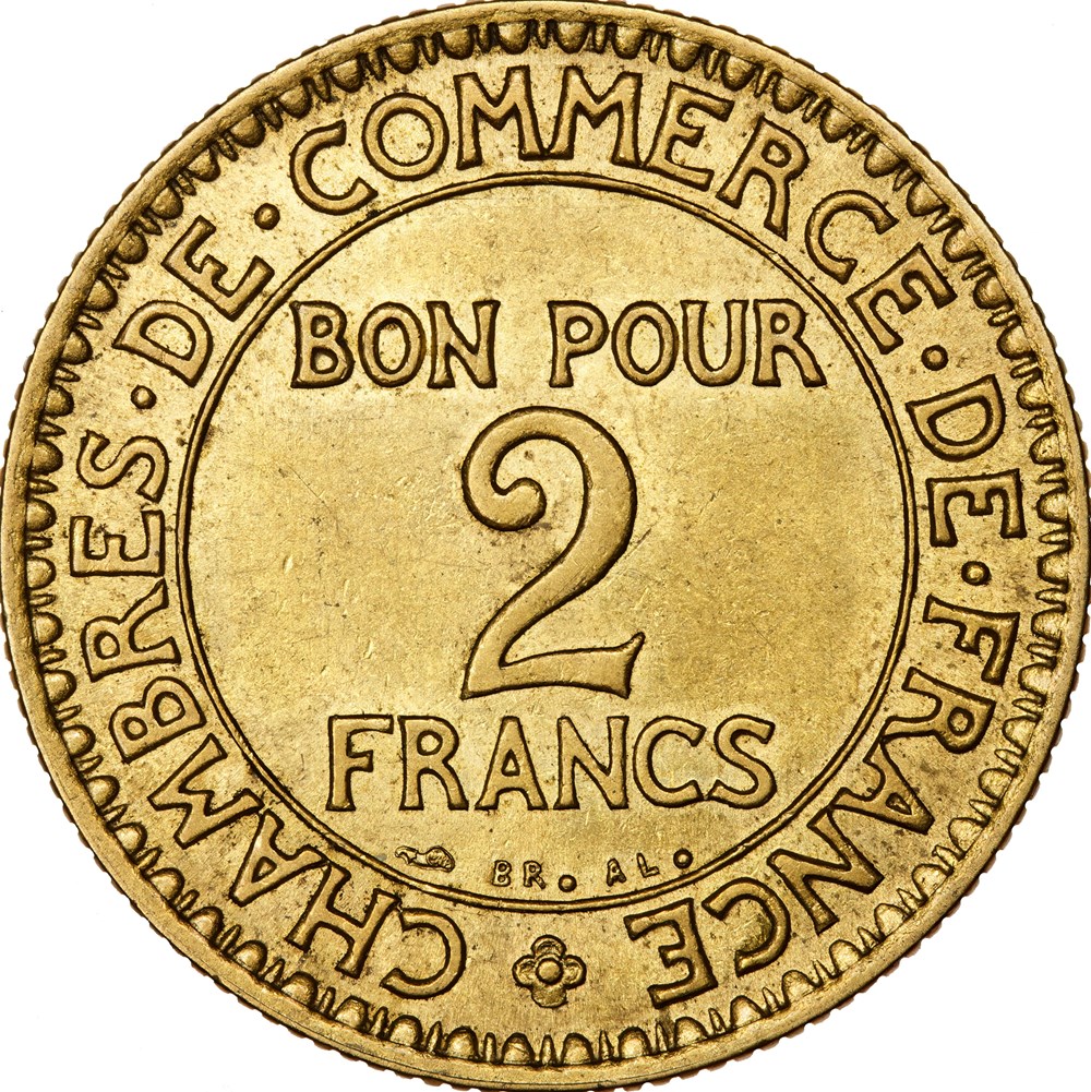 2 francs Chambres de Commerce, IIIe République, 1923 monnaies monde france 2 francs chambres de commerce iiie republique 1923