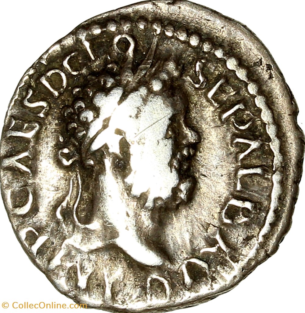 Denier de Clodius Albinus, Fides Legio, 2e série, 196 - février 197, Lyon monnaies antiques romaines imperiales et republicaines denier de clodius albinus fides legio 2e serie 196 fevrier 197 lyon