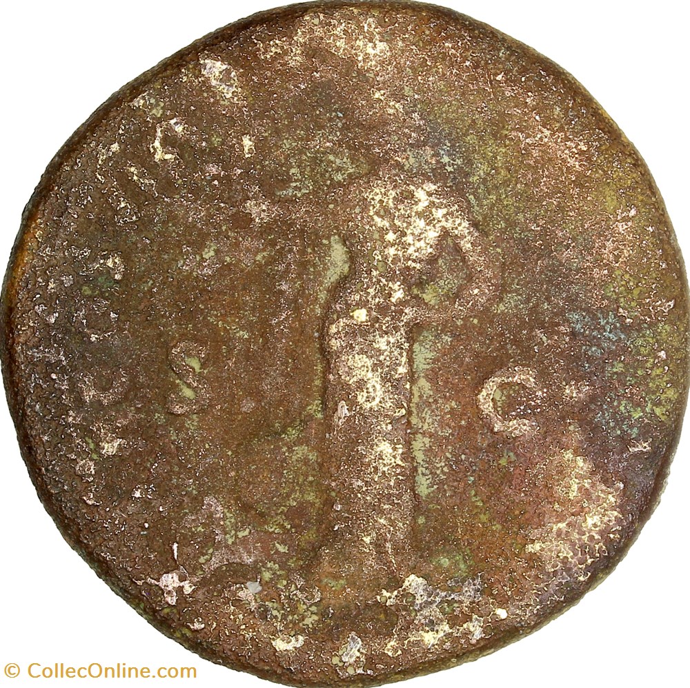 Sesterce de Domitien, Minerve, 82, Rome monnaies antiques a romaines imperiales et republicaines sesterce de domitien minerve 82 rome