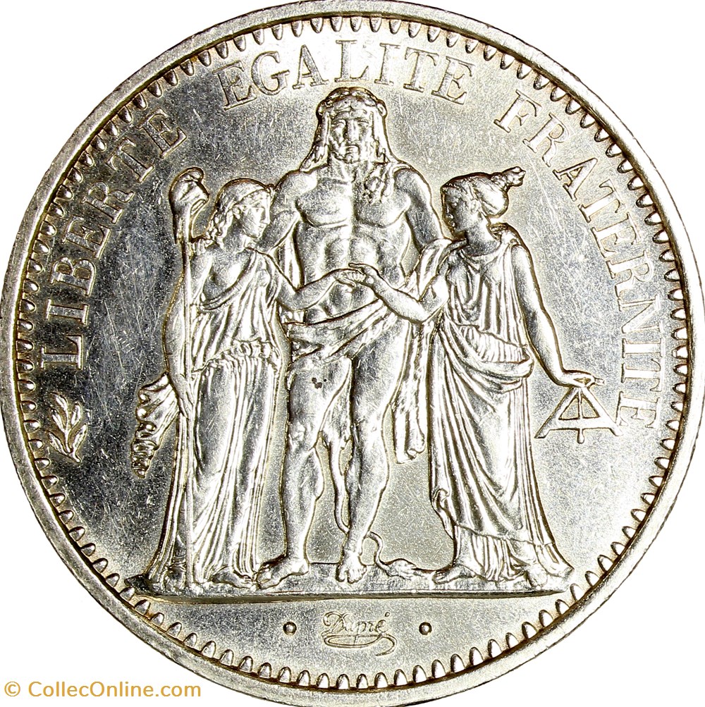 10 francs Hercule, Ve République, 1971 monnaies monde france 10 francs hercule ve republique 1971