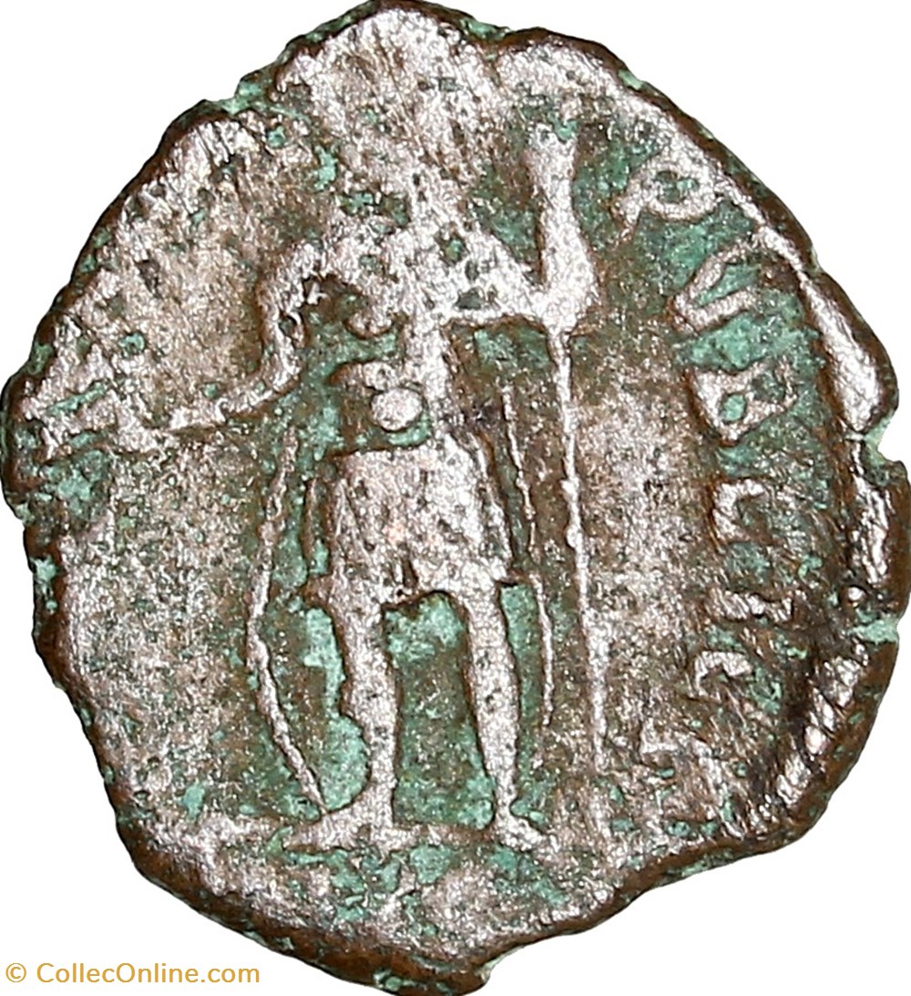 Maiorina réduite de Constance II, Spes Reipublice, 355-361, atelier ind. monnaies antiques romaines imperiales et republicaines maiorina reduite de constance ii spes reipublice 355 361 atelier ind