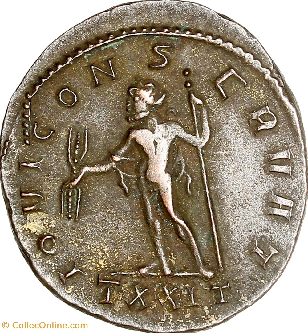 Aurelianus de Maximien Hercule, Jupiter, 288, Ticinum - Coins