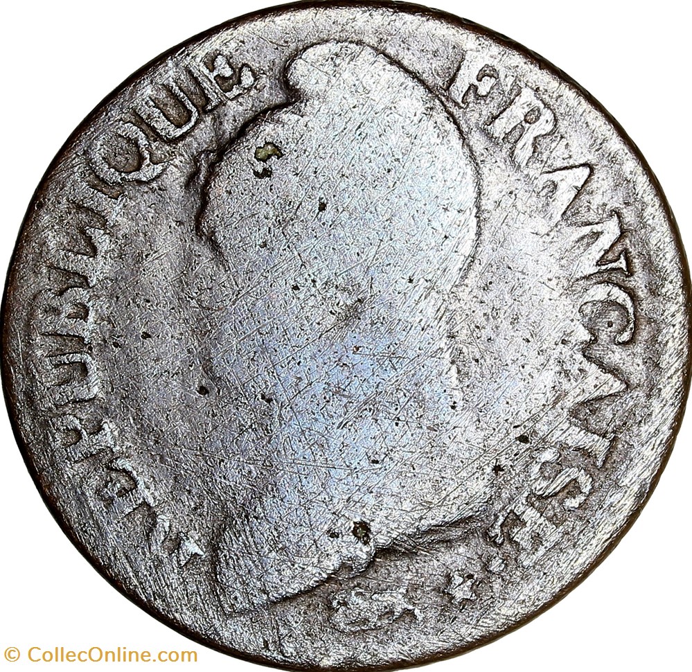 Cinq centimes Dupré, grand module, le Consulat, an 8 / 5, Strasbourg monnaies monde france cinq centimes dupre grand module le consulat an 8 5 strasbourg