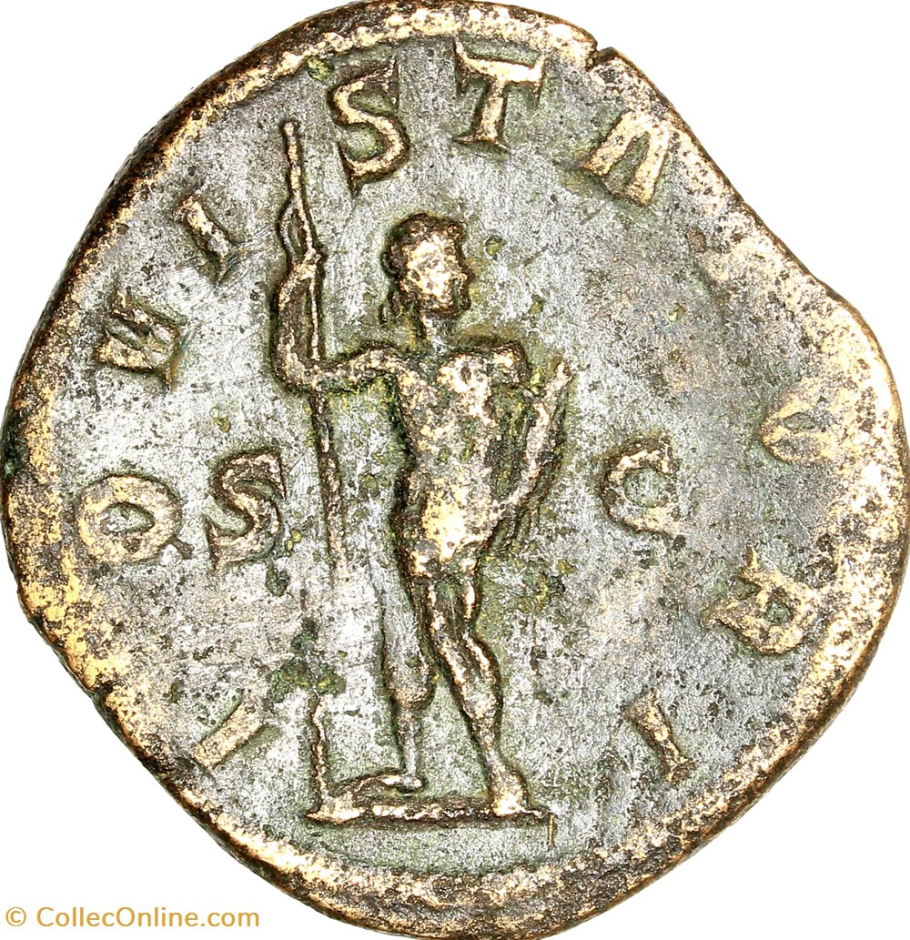 Sesterce de Gordien III, Jupiter, 241-243, Rome monnaies antiques a romaines imperiales et republicaines sesterce de gordien iii jupiter 241 243 rome