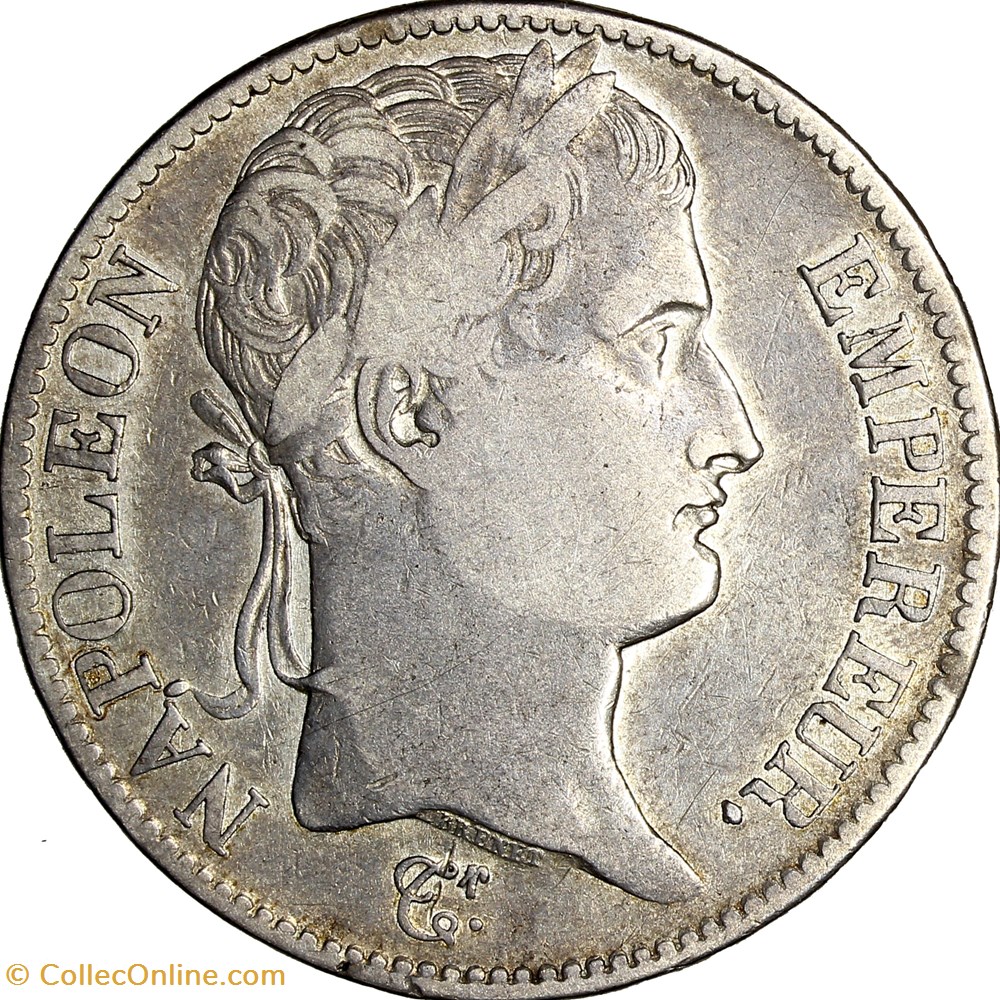 5 francs, tête laurée, Empire, Napoléon Ier, 1809, Rouen monnaies monde france 5 francs tete lauree empire napoleon ier 1809 rouen