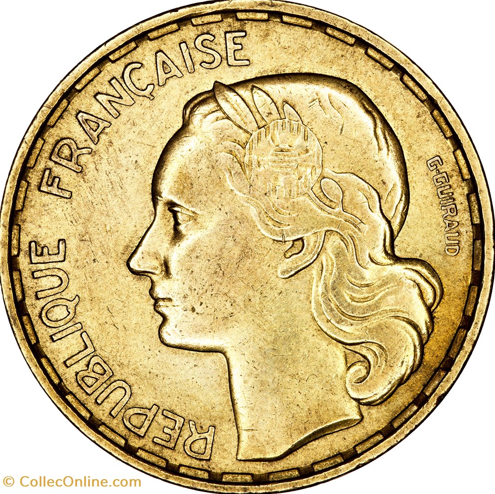 monnaies monde france 50 francs guiraud ive republique 1953
