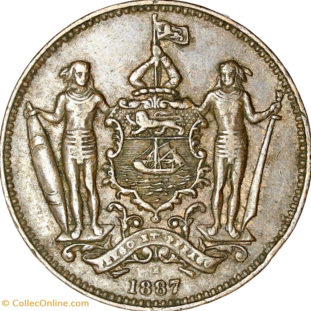 monnaies monde 1 cent malaisie borneo du nord britannique 1887 heaton