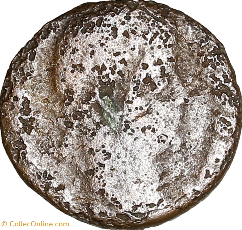 Centenionalis d'un Constantinien, Gloria Exercitus, 335-341, atelier ind. monnaies antiques romaines imperiales et republicaines centenionalis un constantinien gloria exercitus 335 341 atelier ind