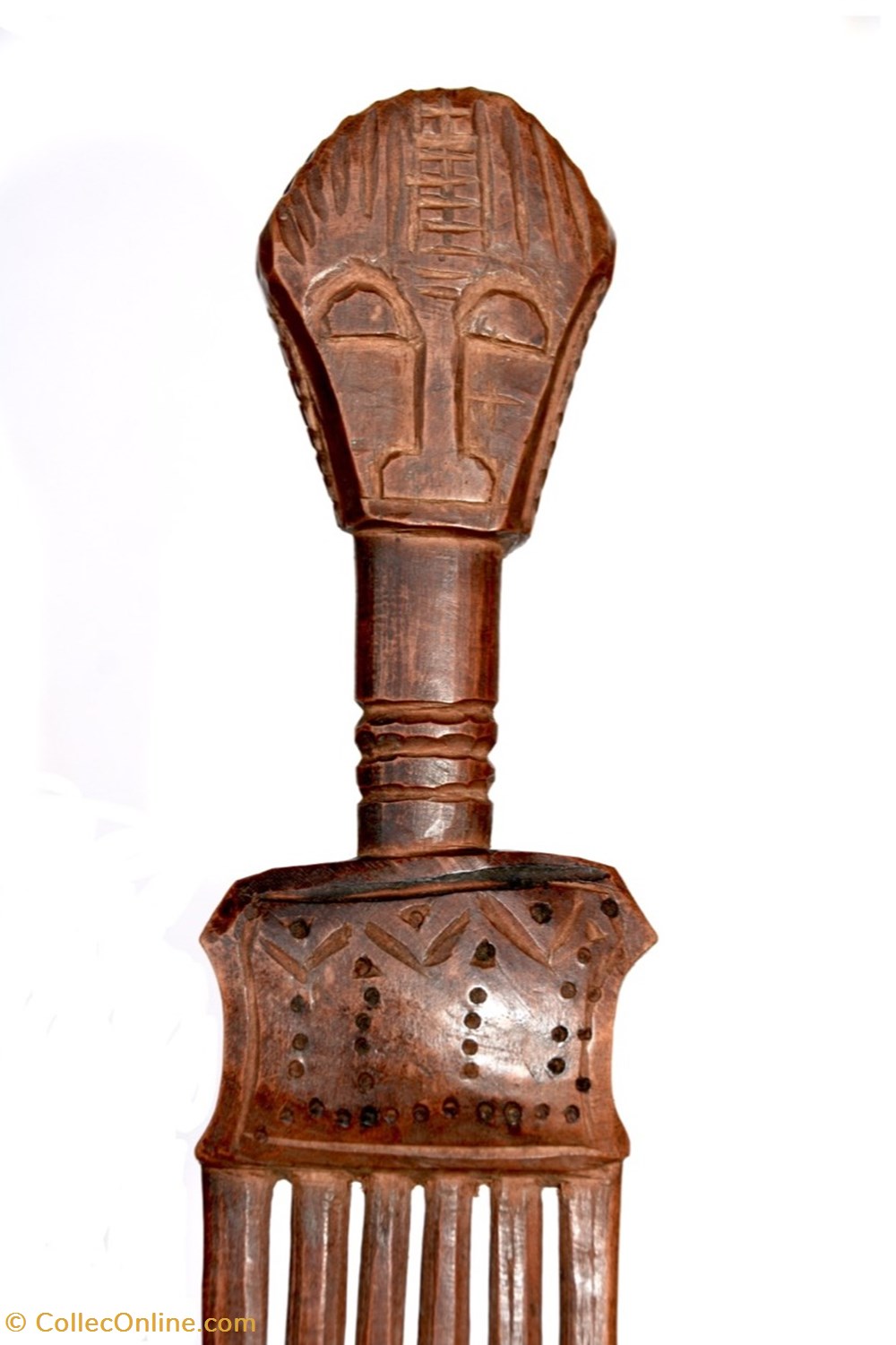 art antiquites africain peigne baoule 004