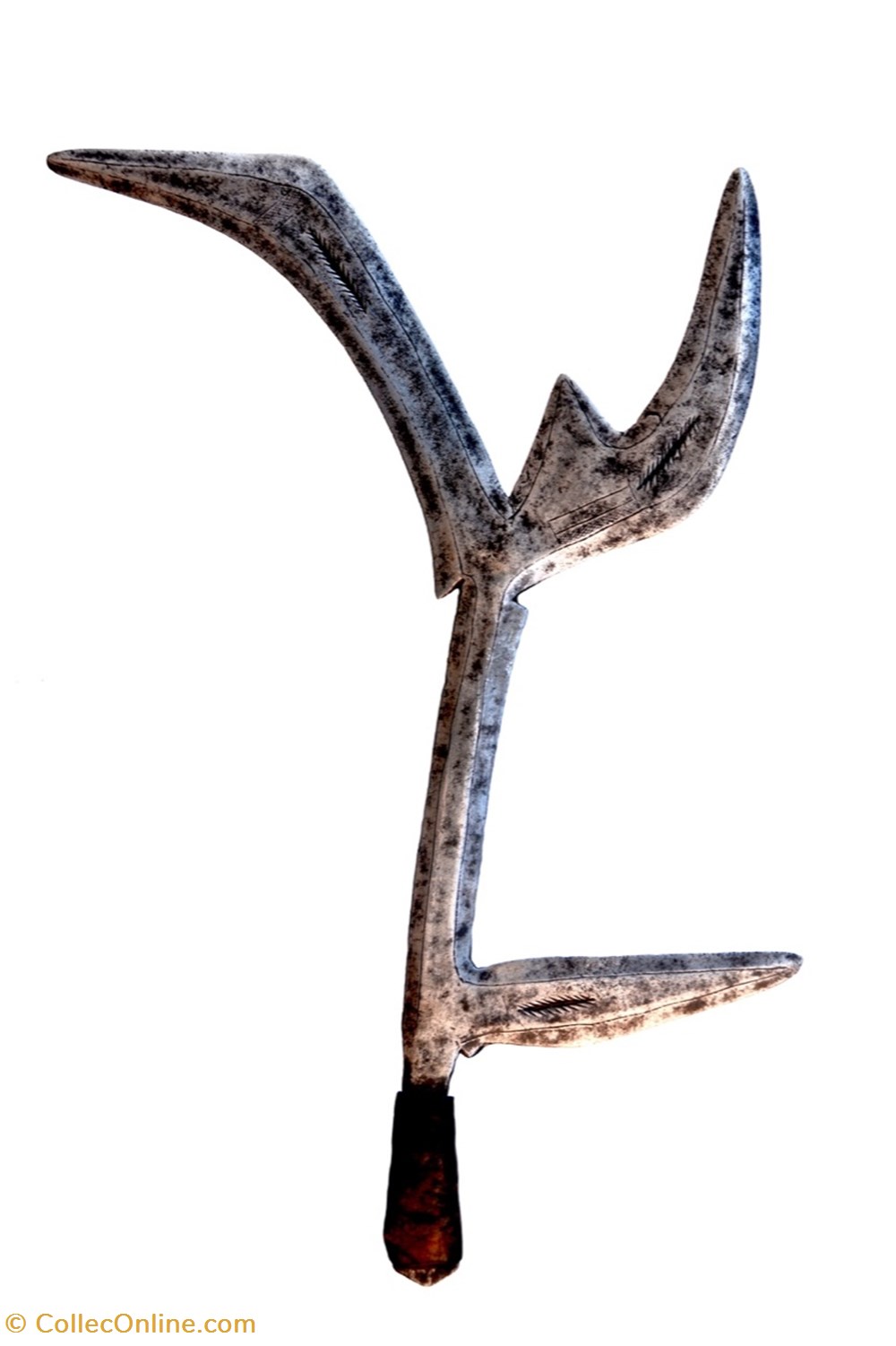 art antiquites africain armes banda mbugbu ouest 005