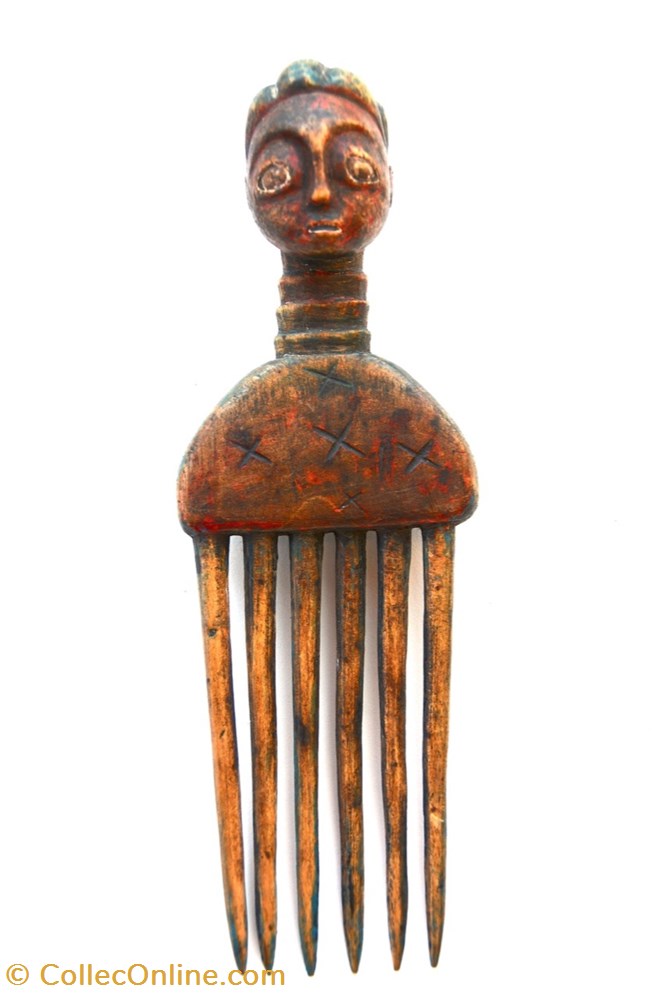 art antiquite africain peigne abron baoule 002