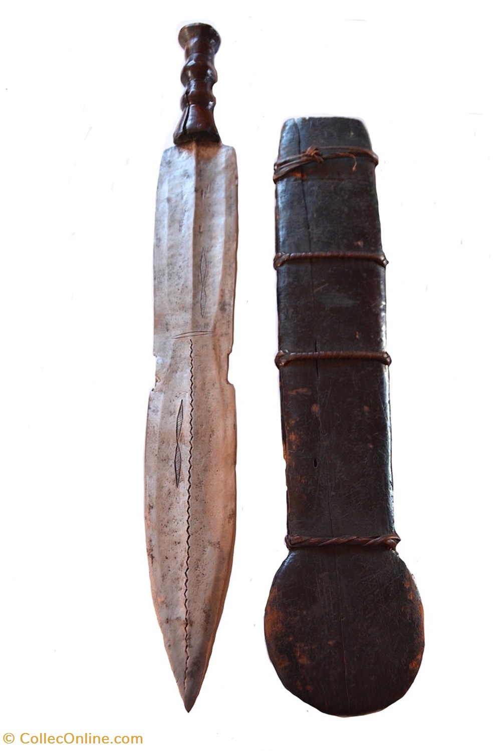 Tchokwé 001 4 art antiquites africain armes tchokwe 001