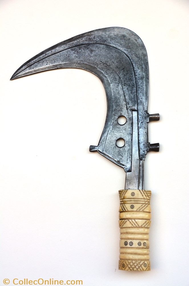 art antiquite africain arme mangbetu ivoire 005