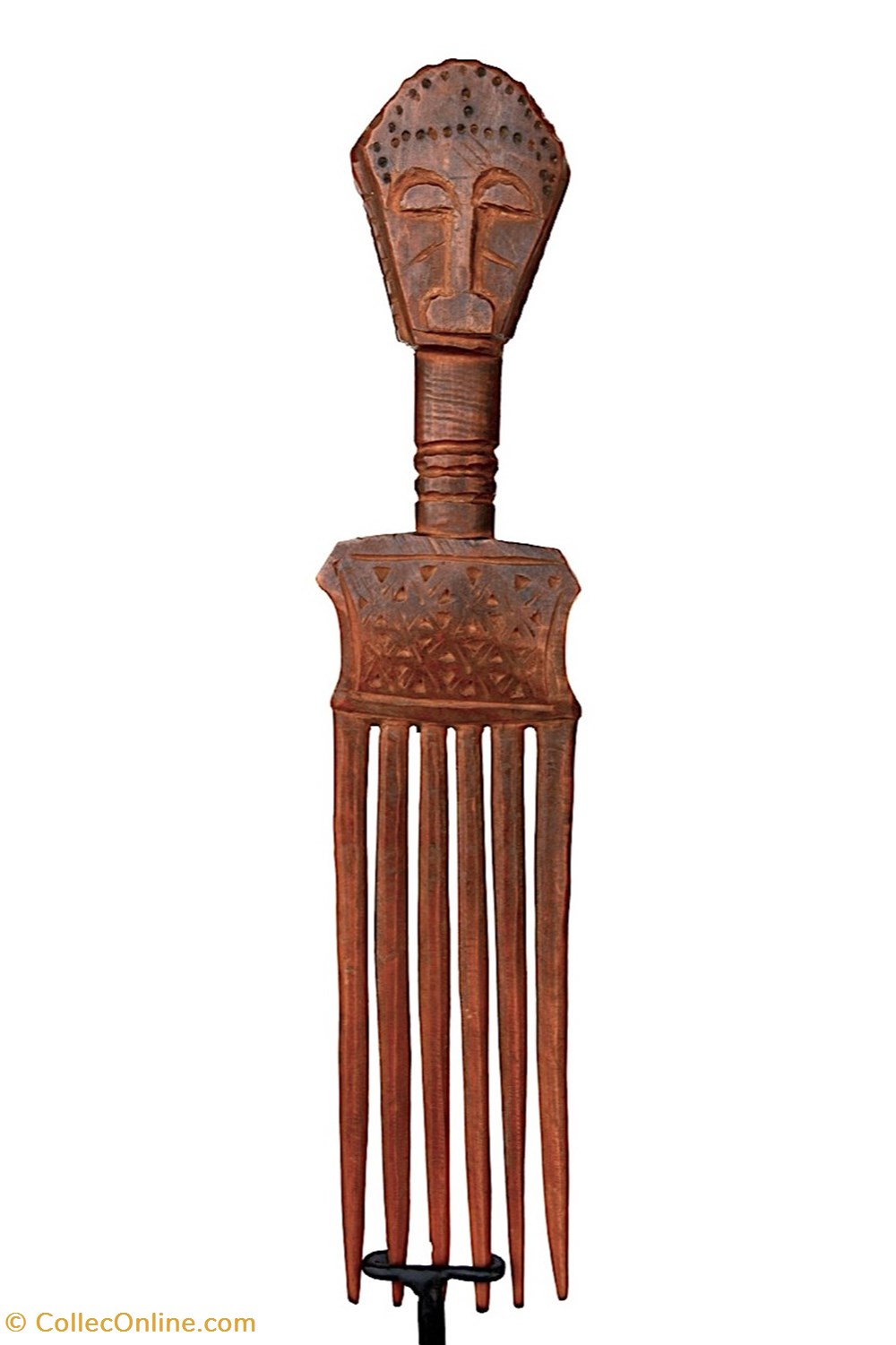 art antiquites africain peigne baoule 004